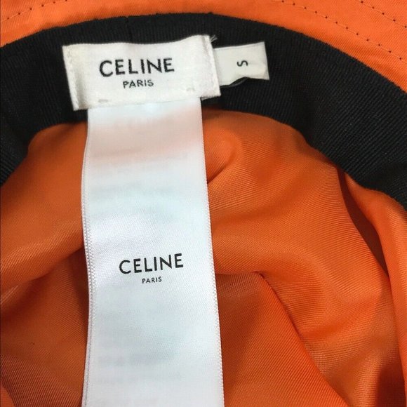 CELINE logo Quilted hat Black Nylon main image 9